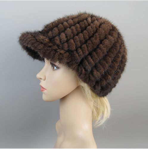 Cappello berretto pelliccia visone vera pelliccia lusso vendita calda nuovo neve unisex pelliccia visone - Foto 18 di 28