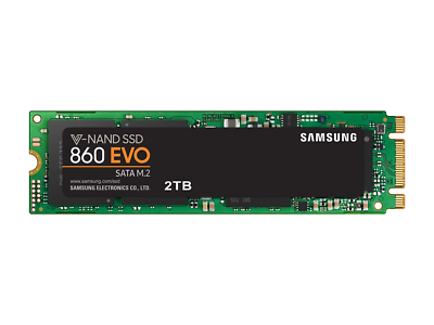 Samsung MZ-N6E2T0BW 860 EVO V-nand SATA M.2 SSD 2TB for sale