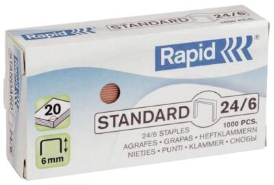 Rapid Heftklammern Standard 26/6, galvanisiert