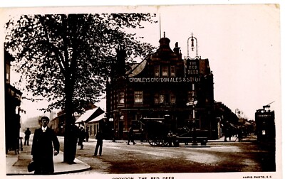 Croydon, The Red Deer selling Crowley's Ales 1908
