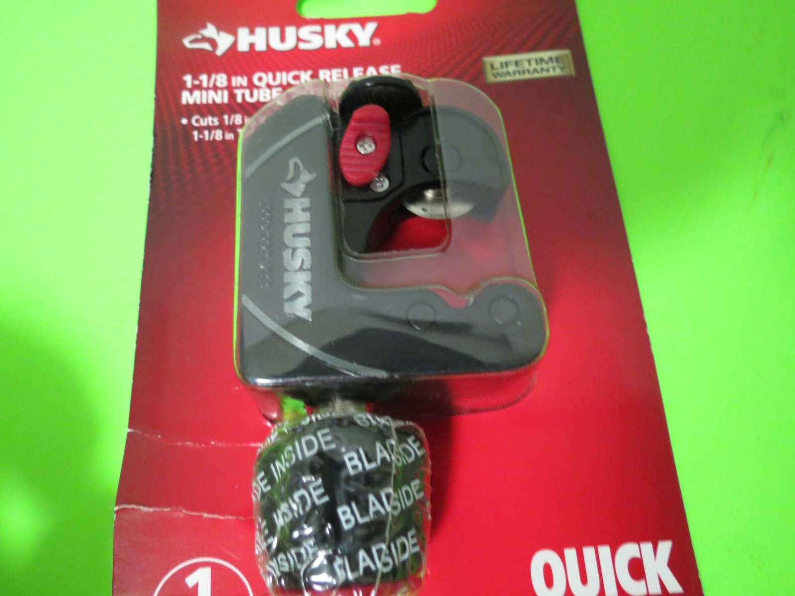 Husky 11/8" Inch Quick Release Tube Cutter 1000002733 New In Package