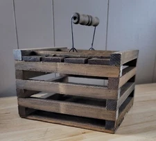 7.5"x5" WOOD SQUARE CRATE BOX 2 Piece With Lid Craft-Decor-Gifts