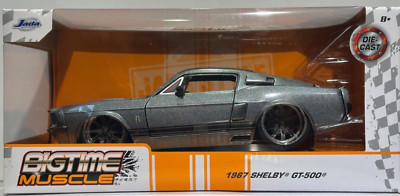 2024 JADA, 1:24, 1967 SHELBY GT-500, SILVER, BIG TIME MUSCLE