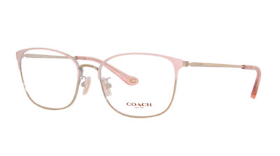 NEW COACH HC 5135 9350 SATIN PINK LIGHT GOLD EYEGLASSES RX 53-17-140 W/CASE
