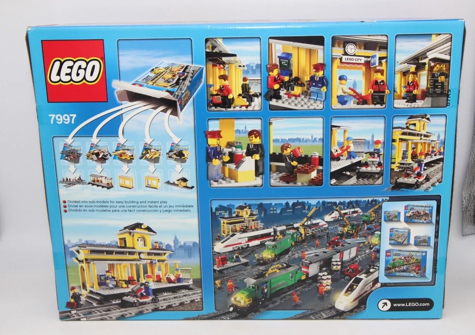 LEGO 7997 городской железнодорожный вокзал в заводской упаковке коробка - Изображение 2 из 2