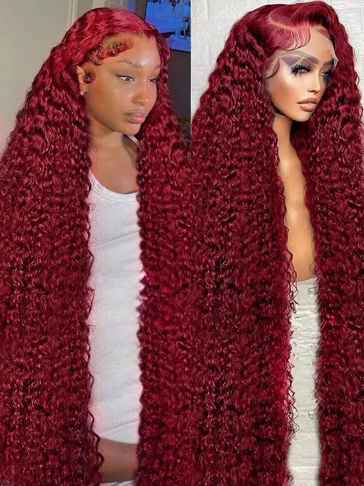 200 Density Wave Lace Front Wigs 13x4 Curly Lace Frontal Wig  display picture 1