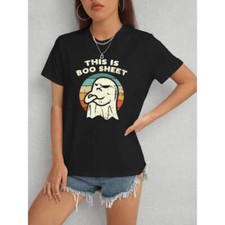 THIS IS BOO SHEET Round Neck T-Shirt