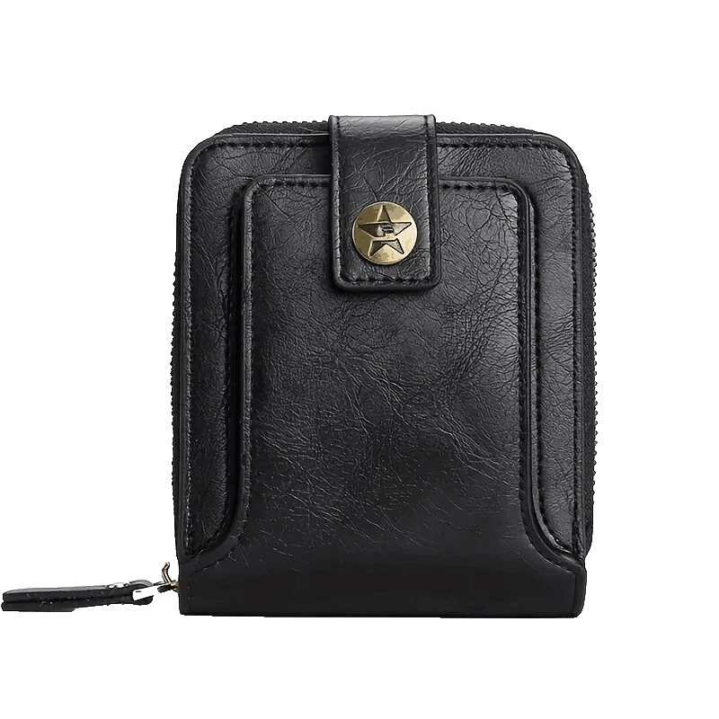 Men's Leather Black Vintage Wallets & Coin Purses
