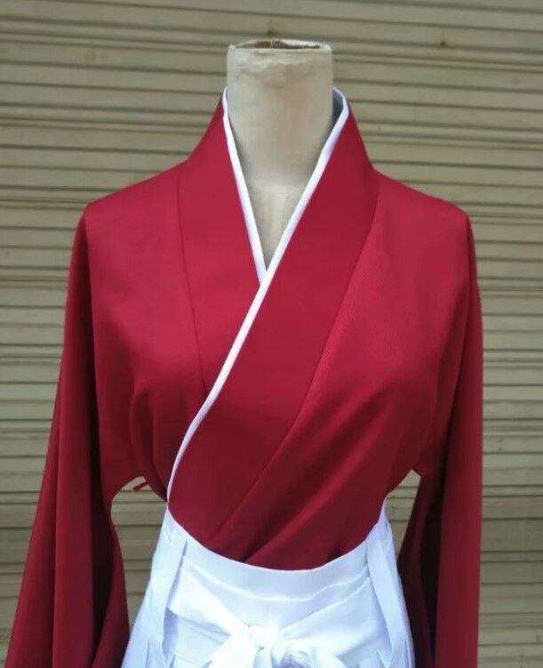 Rurouni Kenshin Himura Kimono Cosplay Costume Kendo Hakama Kimono