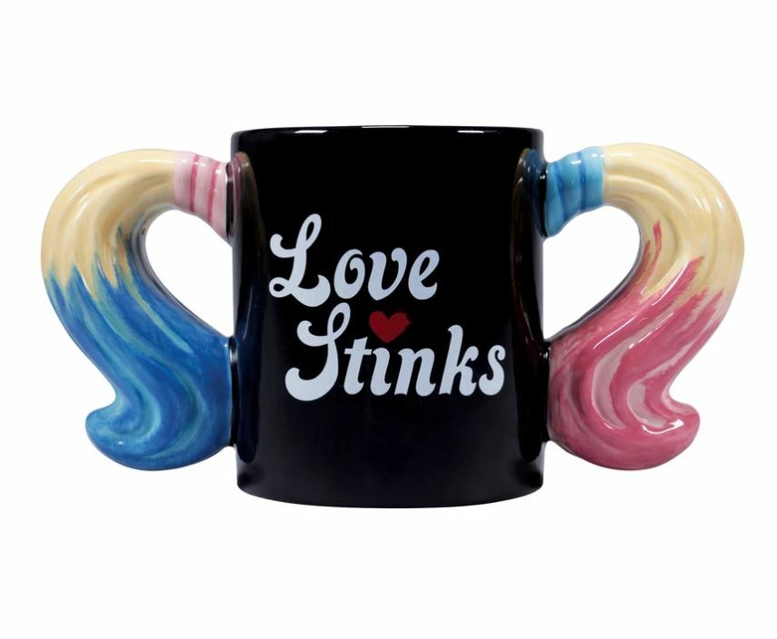 Harley Quinn Black Love Stinks T-Shirt DC Adult Harley Quinn Black Love Stinks T-Shirt DC Adult