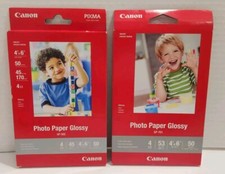Canon GP-502  GP-701 Inkjet Photo Paper Glossy 4x6 inch 100 Sheets Total NEW