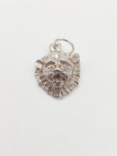 Vintage 925 Sterling Silver Lion Charm Pendant 
