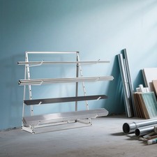 4 Tier Steel Horizontal Lumber Storage Rack Adjustable Storage Cantilever Rack