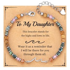 Valentines Day Gifts for Her, Daughter Gifts from Mom, To My Daughter Bracelets