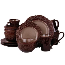 Elama El-Salia16 Elama&Rsquo;S Salia 16 Piece Stoneware Dinnerware Set