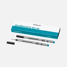 Montblanc Rollerball Pen Refill Medium Barbados Blue 2 Pack RB M PF