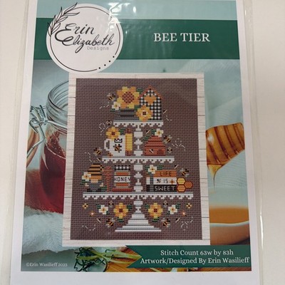Erin Elizabeth Designs Cross Stitch Bee Tier Chart
