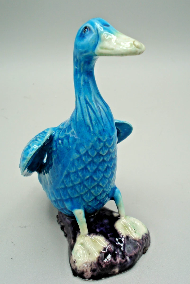 Bird Blue Porcelain & Pottery Antique Chinese Figurines & Statues