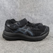 Asics Shoes Kids 13 Athletic Trainers Contend 7 Running Sneakers Black Easy On
