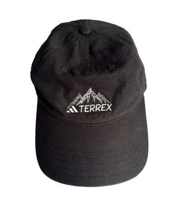 Adidas TERREX Vintage Strapback Hat Black One Size Vintage Rare Authentic