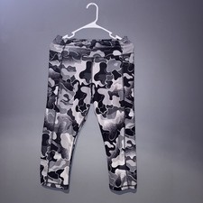 Avia Pull-On Cropped Athletic Yoga Pants Women's Large Multi Poly Blend