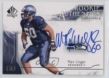 2009 SP Authentic Rookie Authentics Signatures 242/999 Max Unger #323 Auto a8r