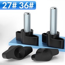 M4 M5 M6 M8 Clamping Thumb Screw Tee Wing Knob Head Hand Grip Bolt Plastic 27 36