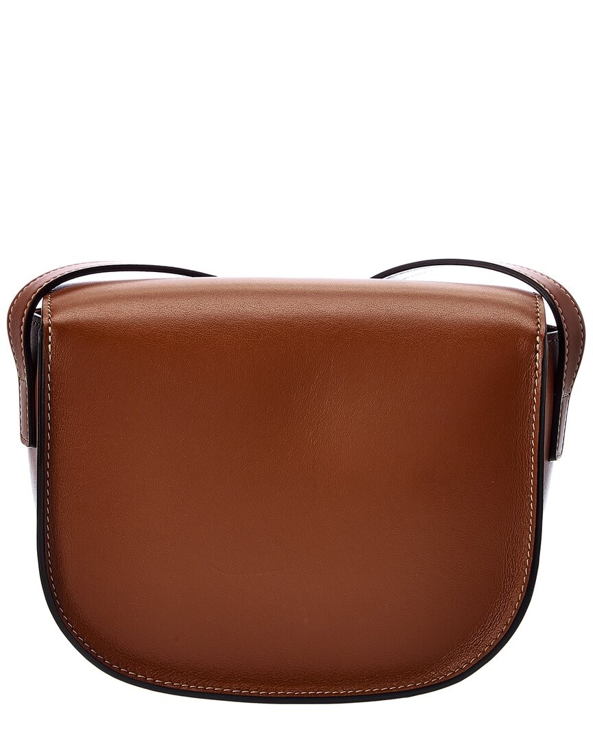 Celine Folco Cuir Triomphe Leather Shoulder Bag Women's