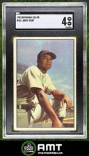 Larry Doby SGC 4 1953 Bowman Color Cleveland Indians #40 6886