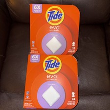 2-Tide Evo Laundry Detergent Tiles, 100% Conc...