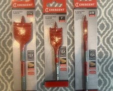 Crescent Screw Point Paddle Bits - lot of 3 N...