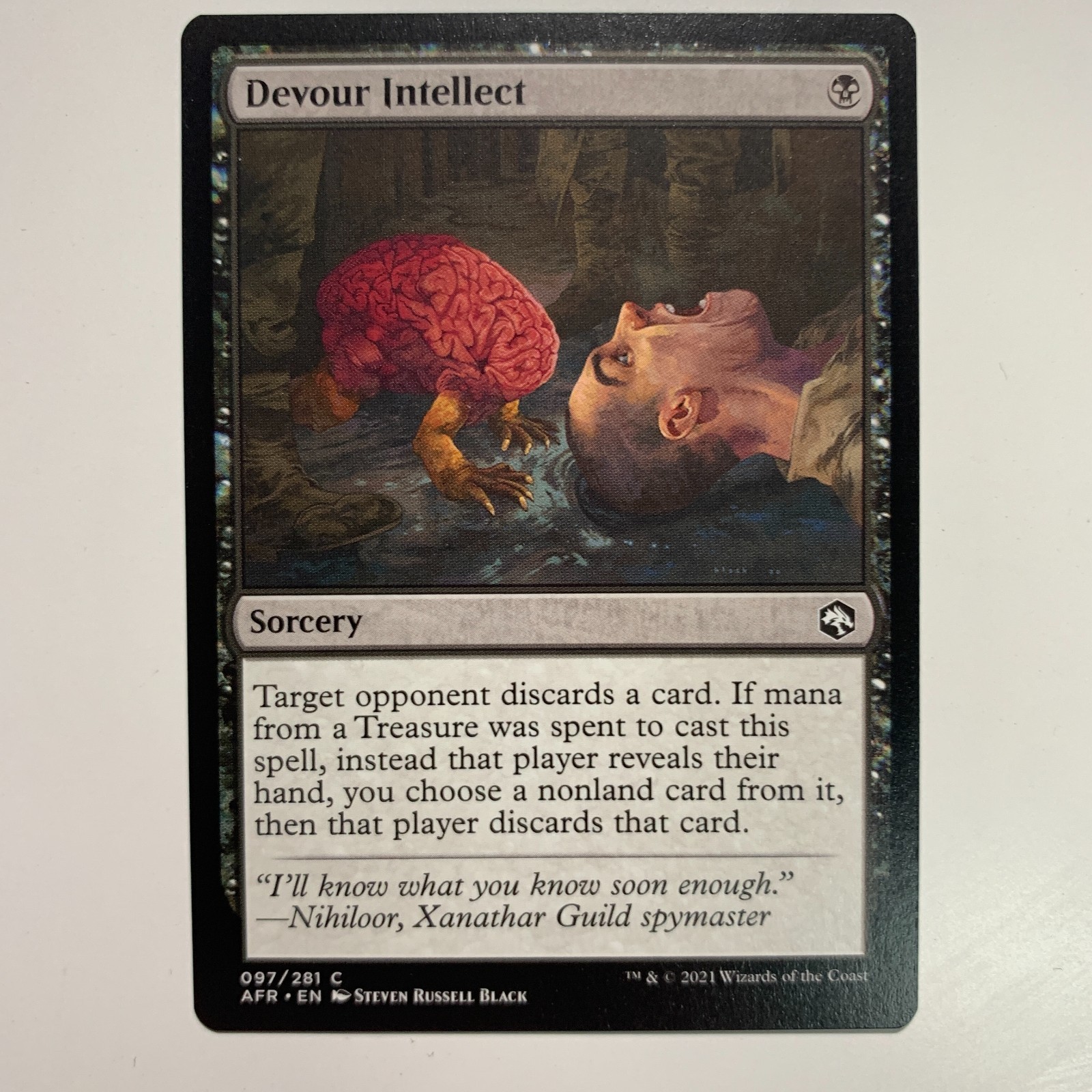 Devour Intellect - 097/281 - Adventures in the Forgotten Realms - MTG