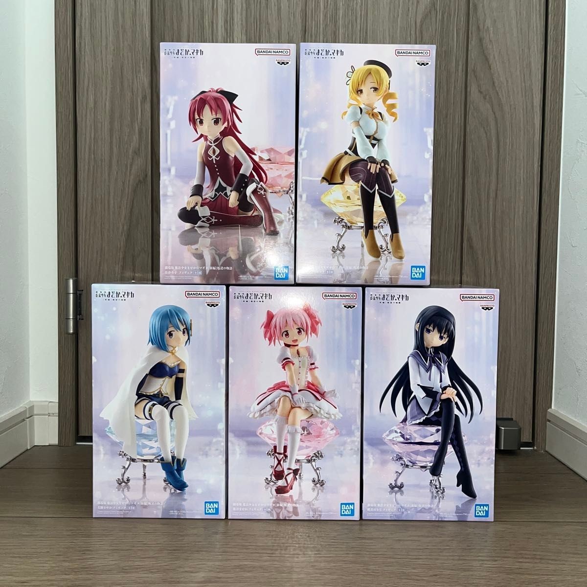 Juego completo de 5 figuras Banpresto Puella Magi Madoka Magica The Movie Rebellion