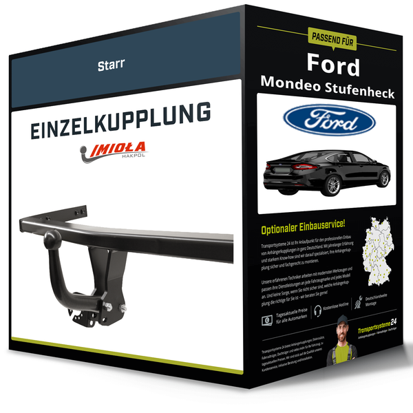 Starre AnhäNgerkupplung für Ford Mondeo Stufenheck 07- IV Typ BA7 Imiola Hak-Pol-image