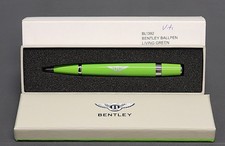 Bentley Kugelschreiber Metall Silber Logo Luxus Pen Grün Ball Pen