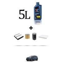 Hoffcar Wartungsset 4 Filter Und 5L ÖL FüR Kia Sportage IV (Ql) 1.6 Crdi 100KW
