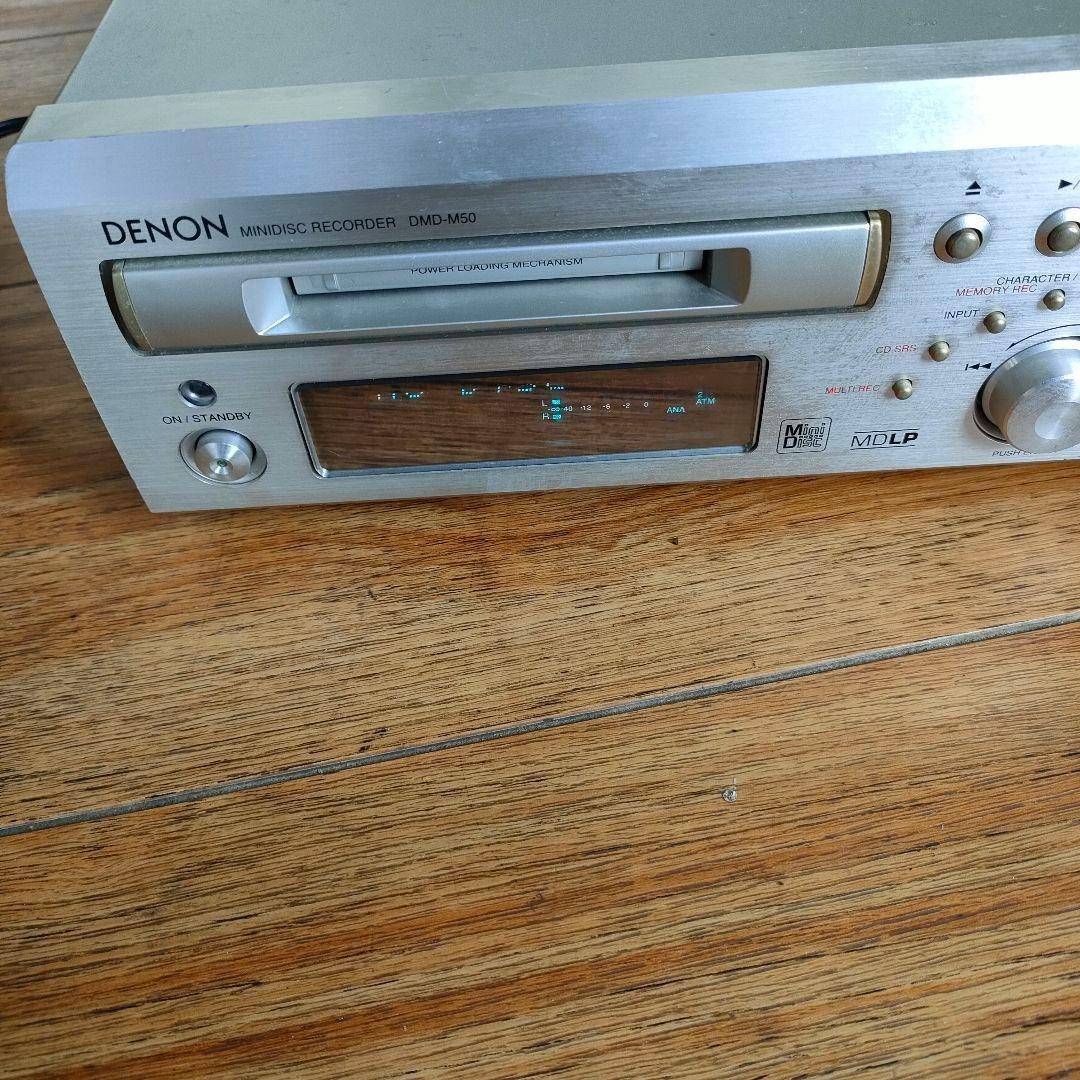 DENON MD Deck DMD-M50 Denon Powered On Verified MD Playback tested
