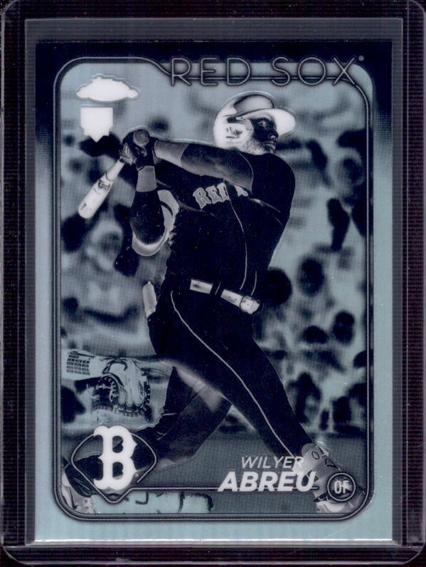 WILYER ABREU 2024 Topps Chrome #165 Negative Refractor Rookie RC