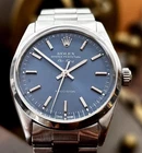 Vintage 1967 Rolex Oyster Airking Ref No 5500 Blue Dial Boxed
