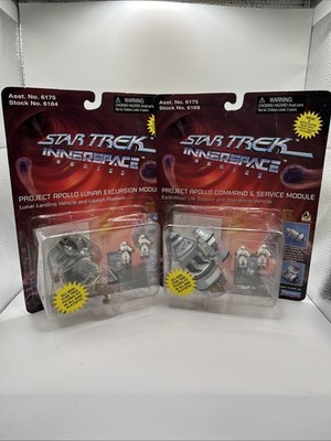 Star Trek Innerspace Project Apollo Lunar Excursion Module Command Mini Playset