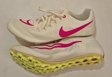 Nike Zoom JA Fly 4 Track Sprint Spikes Mens Size 9.5 White Pink DR2741-100 NEW