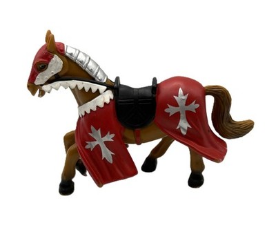 Simba Medieval Kingdoms Jousting Knight Horse Figure Red/Silver