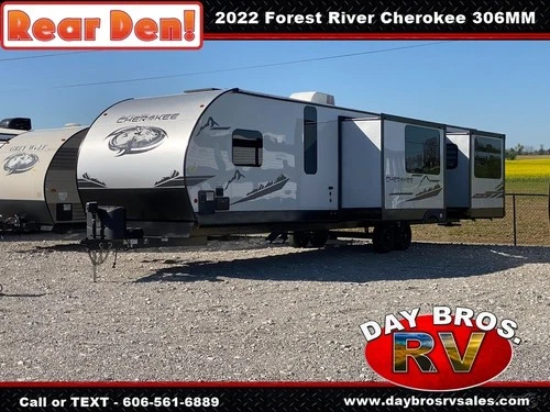 22 Forest River Cherokee 306MMBL Travel Trailer Towable RV Camper Rear Den Slide