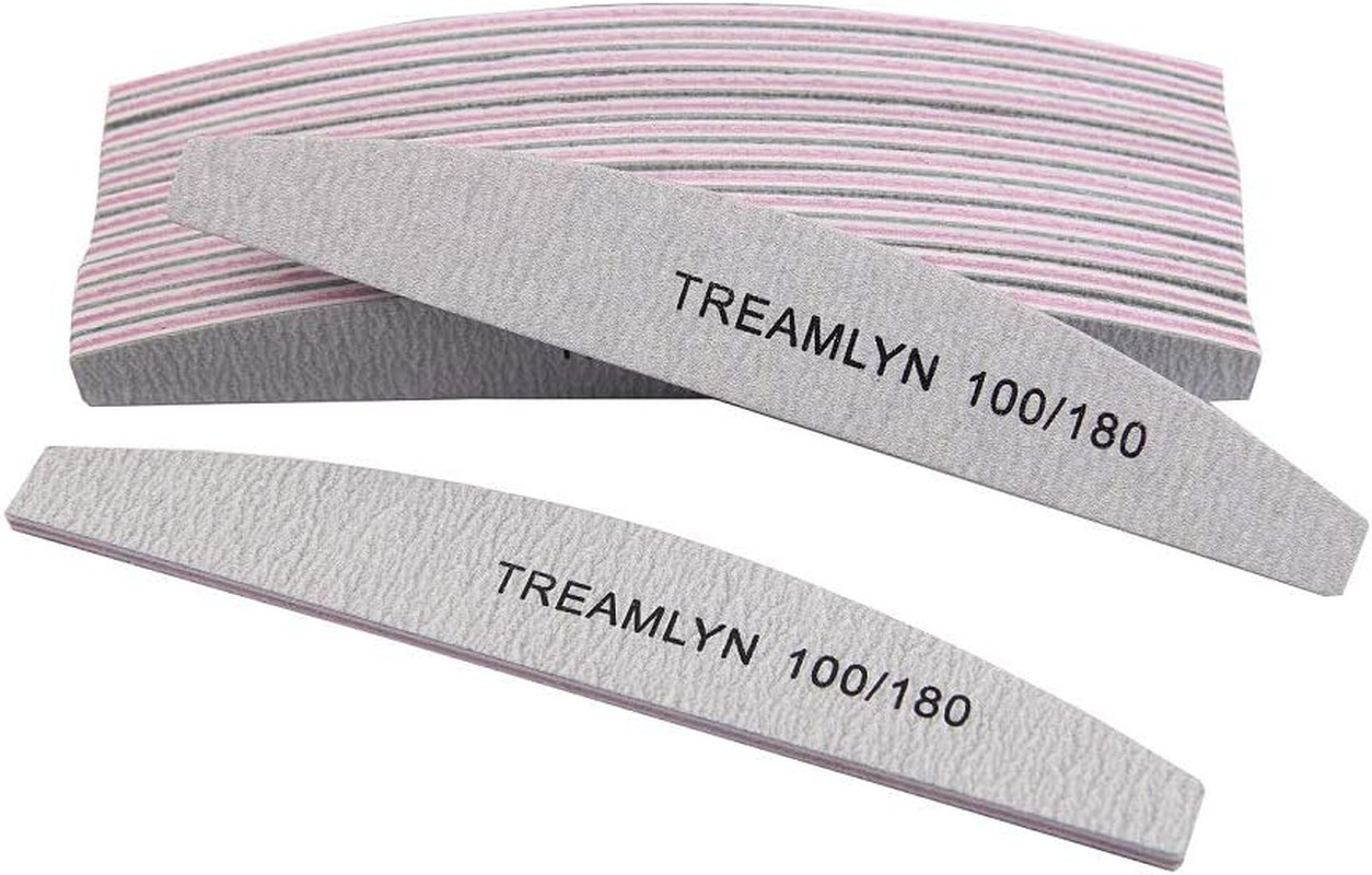 100/180 Grit, Heavy Duty Nail Files For Acrylic/natural N