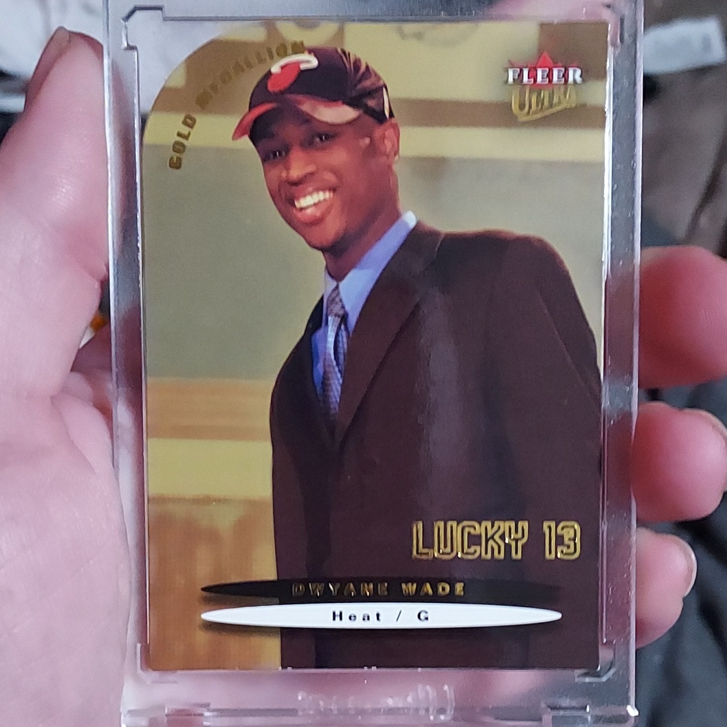 2003-04 Fleer Ultra Lucky 13 Dwyane Wade #175 Gold Medallion Miami Heat NBA