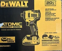 DEWALT ATOMIC 20V MAX Brushless Compact 1/4" Impact Driver Kit DCF809D1