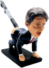 Prime Minister Justin Trudeau Bobblehead Pencil Holder Gag Gift | Funny Anti-Tru