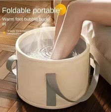 Foldable Foot Spa Bath Tub Portable Soak Basin Heat Retention Massage Bucket
