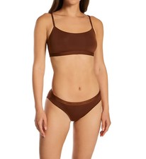 Calvin Klein UMBER Form to Body Naturals Unlined Bralette Size:L NWT