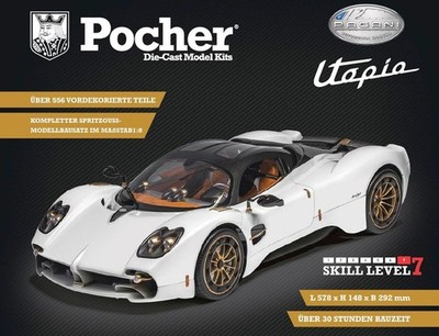 Pocher HK123 Pagani Utopia Coupé   Bianco Perla 1:8 Bausatz NEU